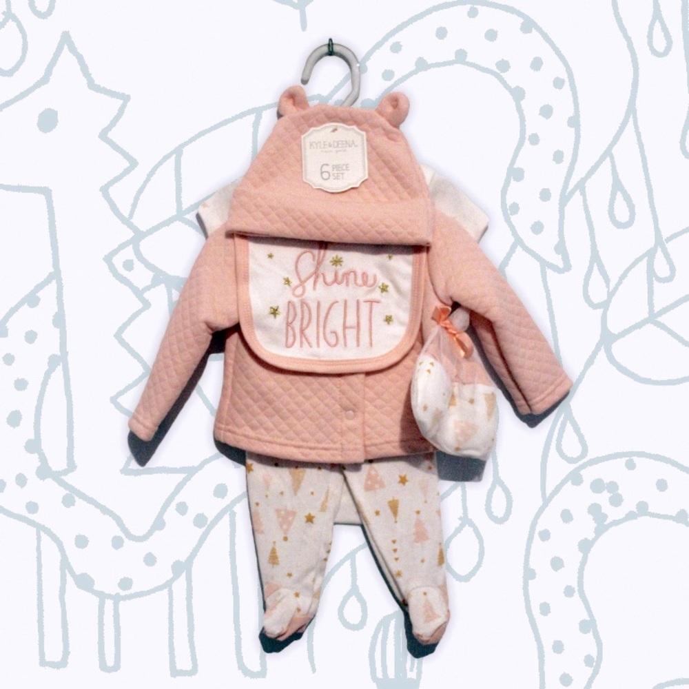 6-Piece Baby Girl Bodysuit Gift Set